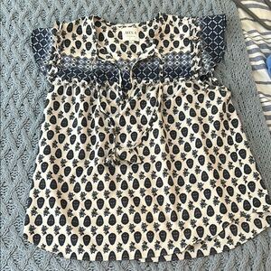MISA Los Angeles Flutter Sleeve Top Size Small